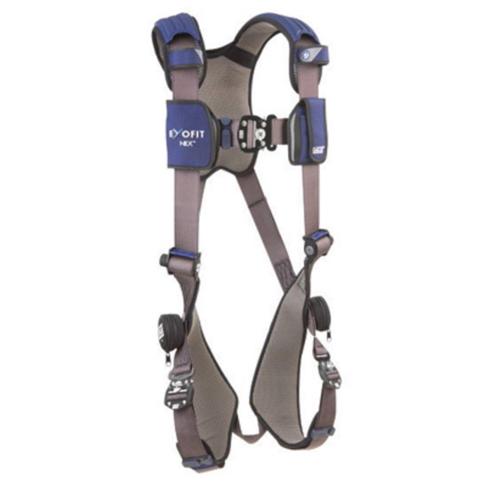 3M DBI SALA 3X ExoFit NEX Full Body Safety Harness with Tech Lite Back D-Ring | Duo Lok Quick Connect Buckles | Comfort Padding for Construction & Roofing Work | Fall Protection Equipment for Industrial Use