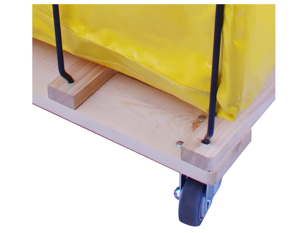 Yellow 8 Bushel Knock Down Basket Truck - 10.0 cu.ft Capacity, 400 lb Weight Limit, 34