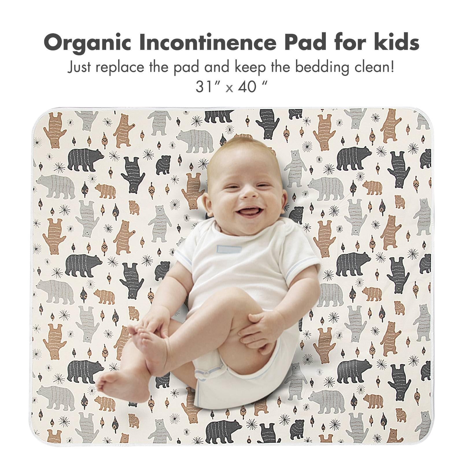 Waterproof Bed Pad for Incontinence - Washable & Reusable Mattress Protector for Babies, Toddlers, Kids & Adults - Ideal for Bedwetting, Potty Training & Nighttime Protection