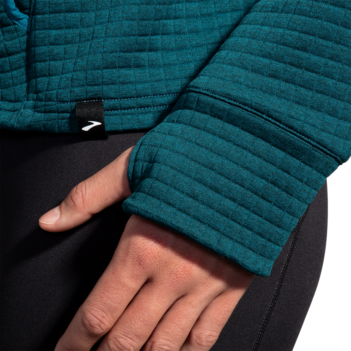 Women's Midweight Hoodie - Heather Moroccan Blue - Soft & Comfortable Fleece Pullover for Casual Wear, Workouts & Outdoor Activities