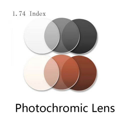 BCLEAR 1.74 High Index Aspheric Photochromic Transition Lenses - Ultra Thin Lightweight Eyeglass Lenses for Clear Vision Indoors & Darkens in Sunlight - Perfect for Driving, Outdoor Activities & Everyday Wear