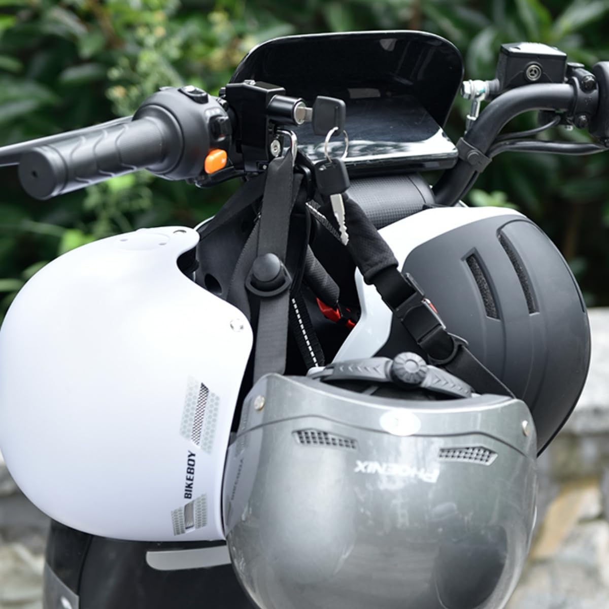 Windance Motorcycle Helmet Lock - Anti-Theft Bike Luggage Security with 2 Keys for Bicycle, Motorbike & Scooters | Tamper-Proof Protection for Outdoor Riding & Parking