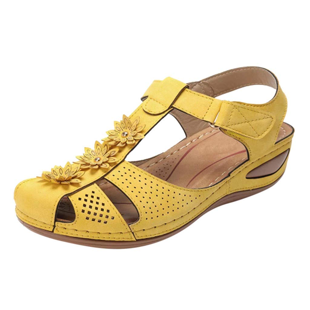 Comfortable Hollow Toe Sandals for Women - Soft Round Ankle Casual Shoes for Girls & Ladies - Perfect for Fall Outfits, Beach Walks & Everyday Wear