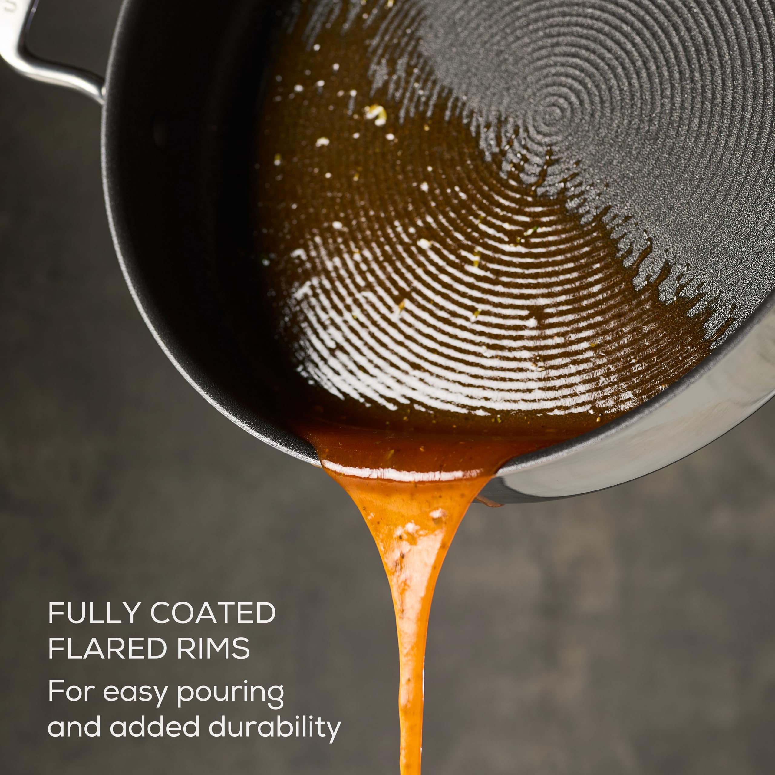 Circulon C1 Series 5-Quart Stainless Steel Nonstick Saute Pan with Lid – Induction Compatible, ScratchDefense Technology, Metal Utensil Safe – Perfect for Searing, Stir-Frying & Everyday Cooking