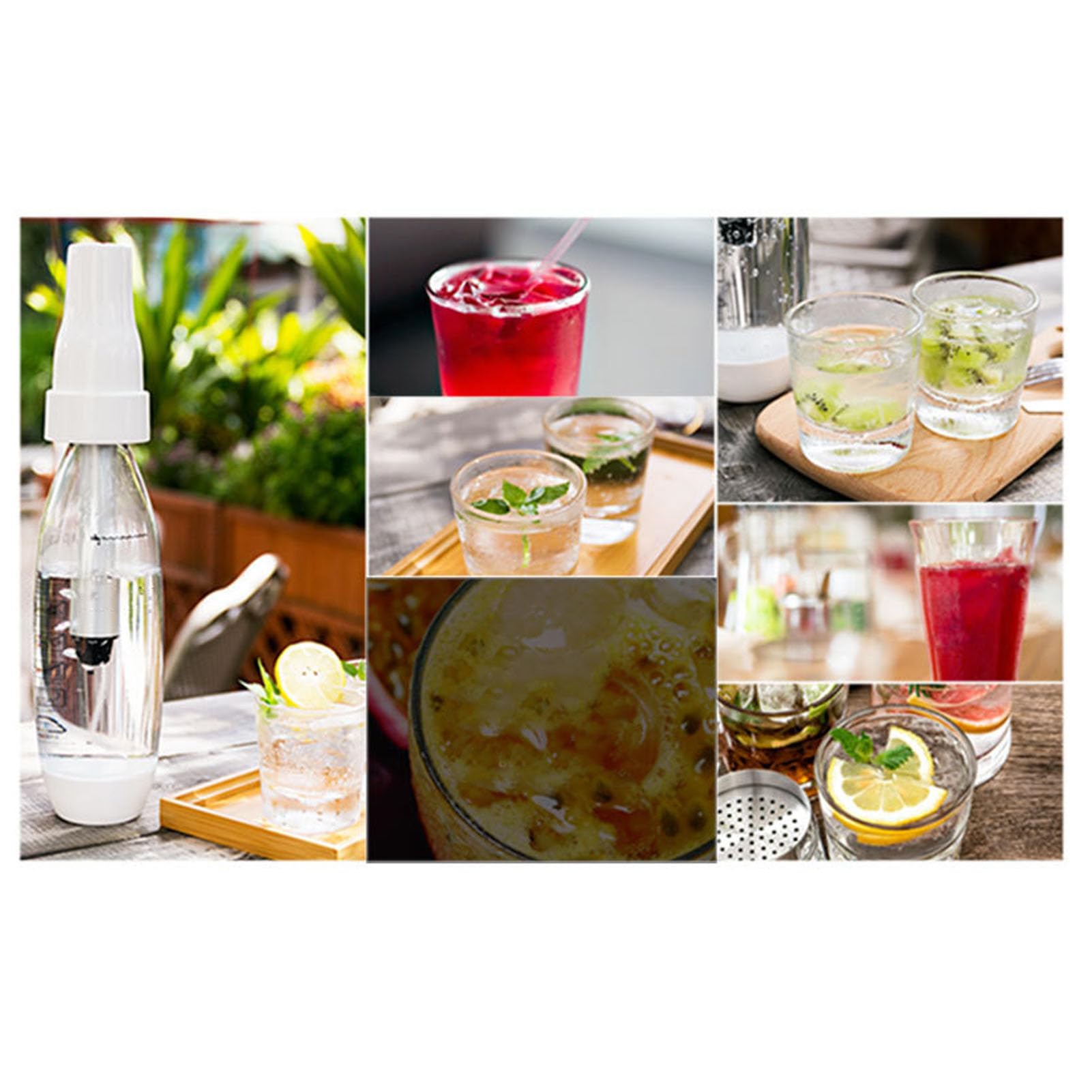 Haofy Manual Soda Maker Machine for Homemade Sparkling Water - Easy to Use Carbonated Water Maker for Healthy Drinks - Perfect for Home, Office, and Parties
