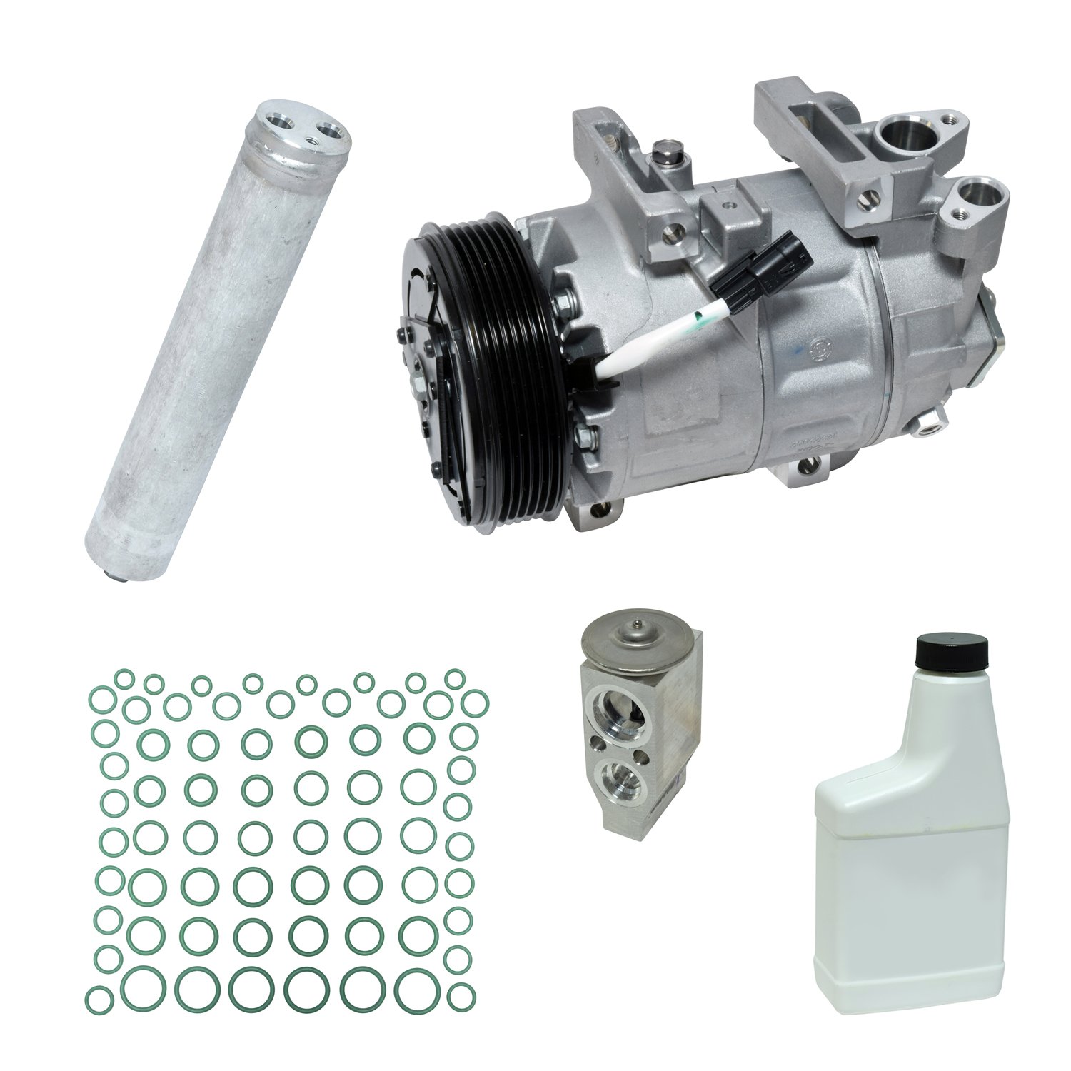 UAC KT 5235 AC Compressor and Component Kit - Replacement for Car Air Conditioning System - Perfect for DIY Auto Repair & AC Maintenance