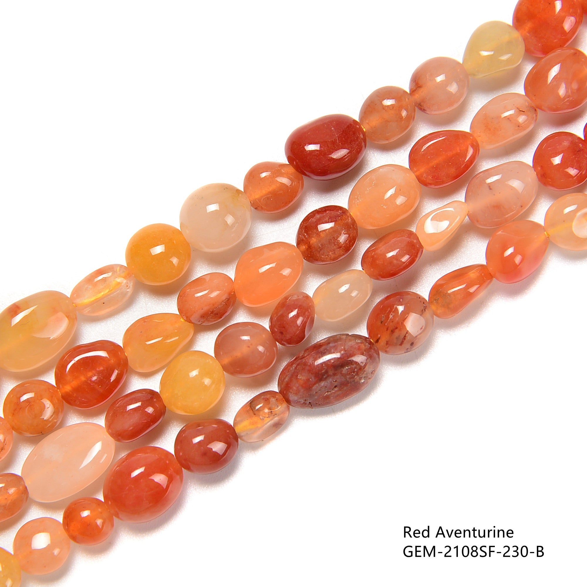04 Multi Crystal Gemstone Pebble Nugget Beads 6x8mm 15.5