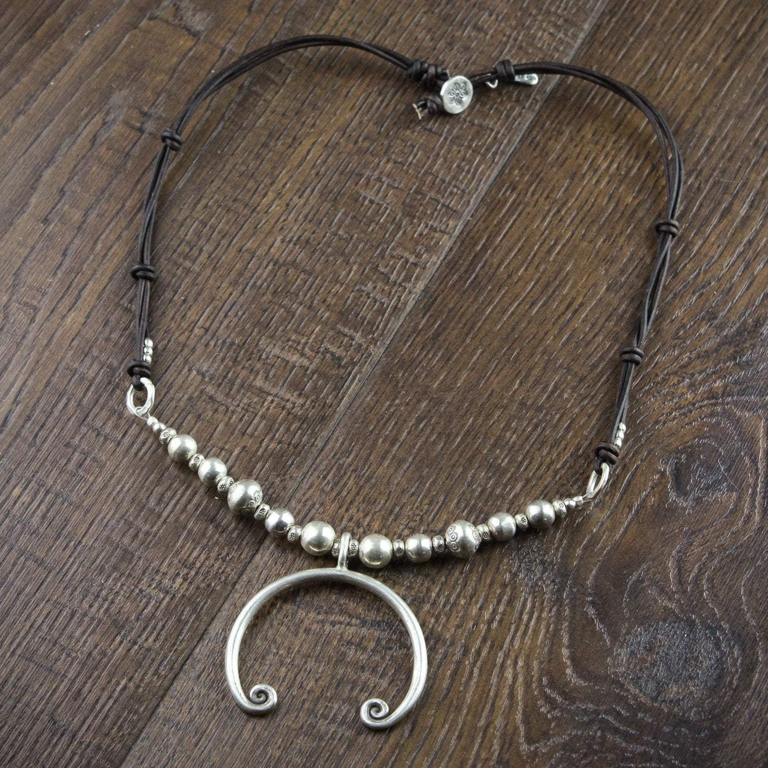 Authentic Half Moon Hill Tribe Silver Necklace – Handmade Tribal Jewelry for Women, Boho Chic Accessory | Perfect for Festivals, Weddings & Everyday Wear