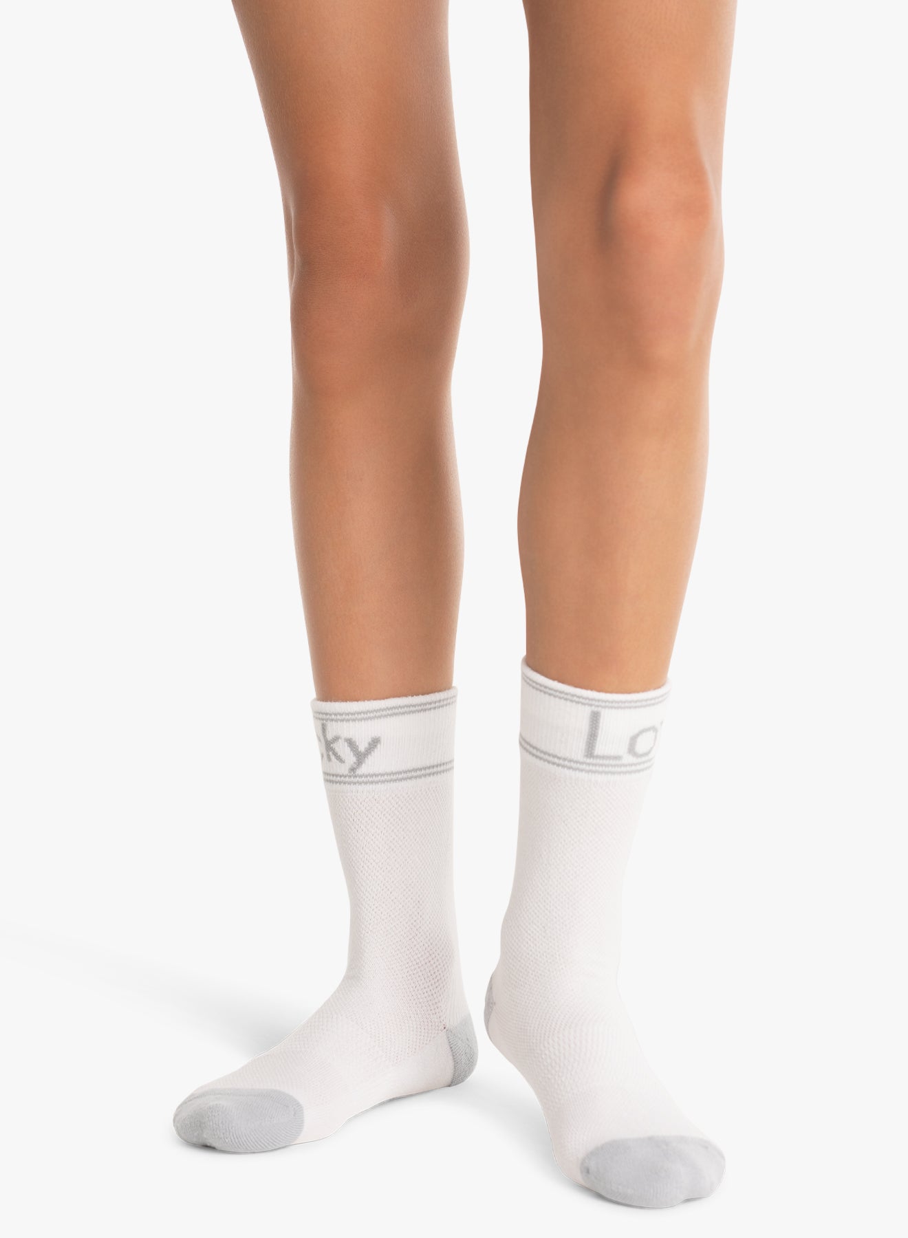 Lucky In Love Crew Socks - Soft Cotton Comfort Socks for Women & Men - Perfect for Everyday Wear, Valentine's Gifts & Couple Matching Outfits