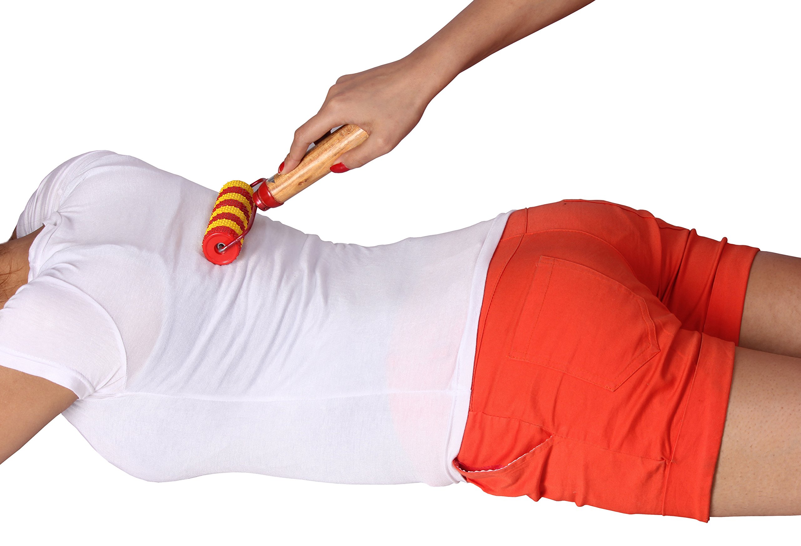 Acupressure Massage Roller for Neck, Back, Legs & Hands - Magnetic Therapy Pain Relief Tool for Muscle Relaxation - Perfect for Home, Office & Travel Use