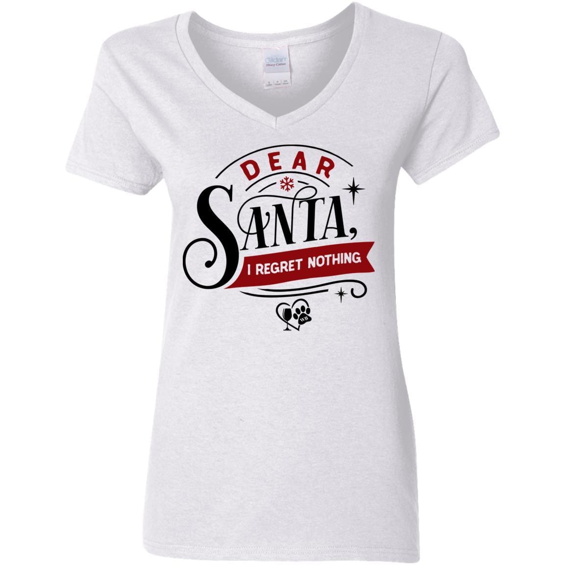 WineyBitches.Co Women's 5.3 oz V-Neck T-Shirt - Soft Cotton Casual Tee for Everyday Wear, Girls Night Out & Wine Tasting Events