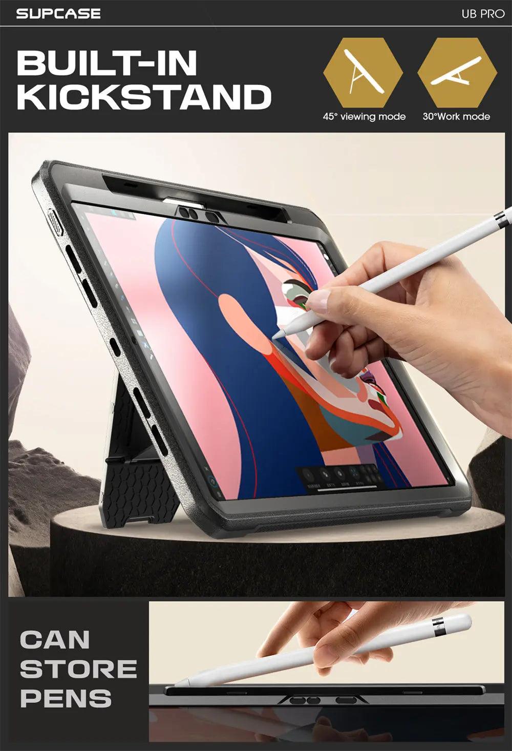 SUPCASE UB PRO Rugged Case for iPad Pro 13 (2024 Model) - Shockproof Full-Body Protection Cover for Work, Outdoor & Travel