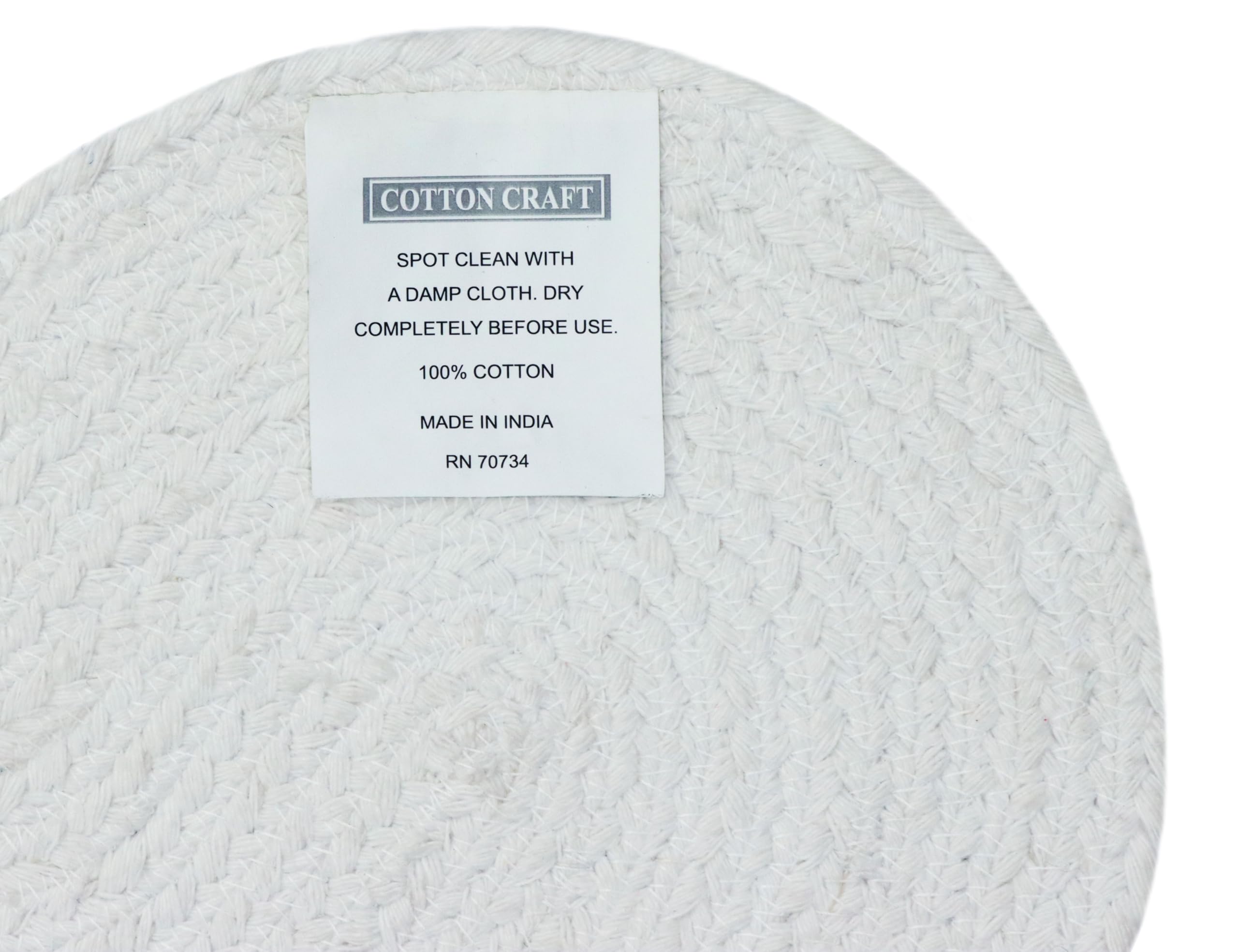 **Cotton Craft Pet Feeding Mat - Absorbent Quick Dry Dog Food & Water Bowl Mat - Bone Shape Paw Wiping Mat for Sofa & Bed - 12x17 Inches Natural Stripe - Ideal for Messy Eaters & Easy Cleanup**