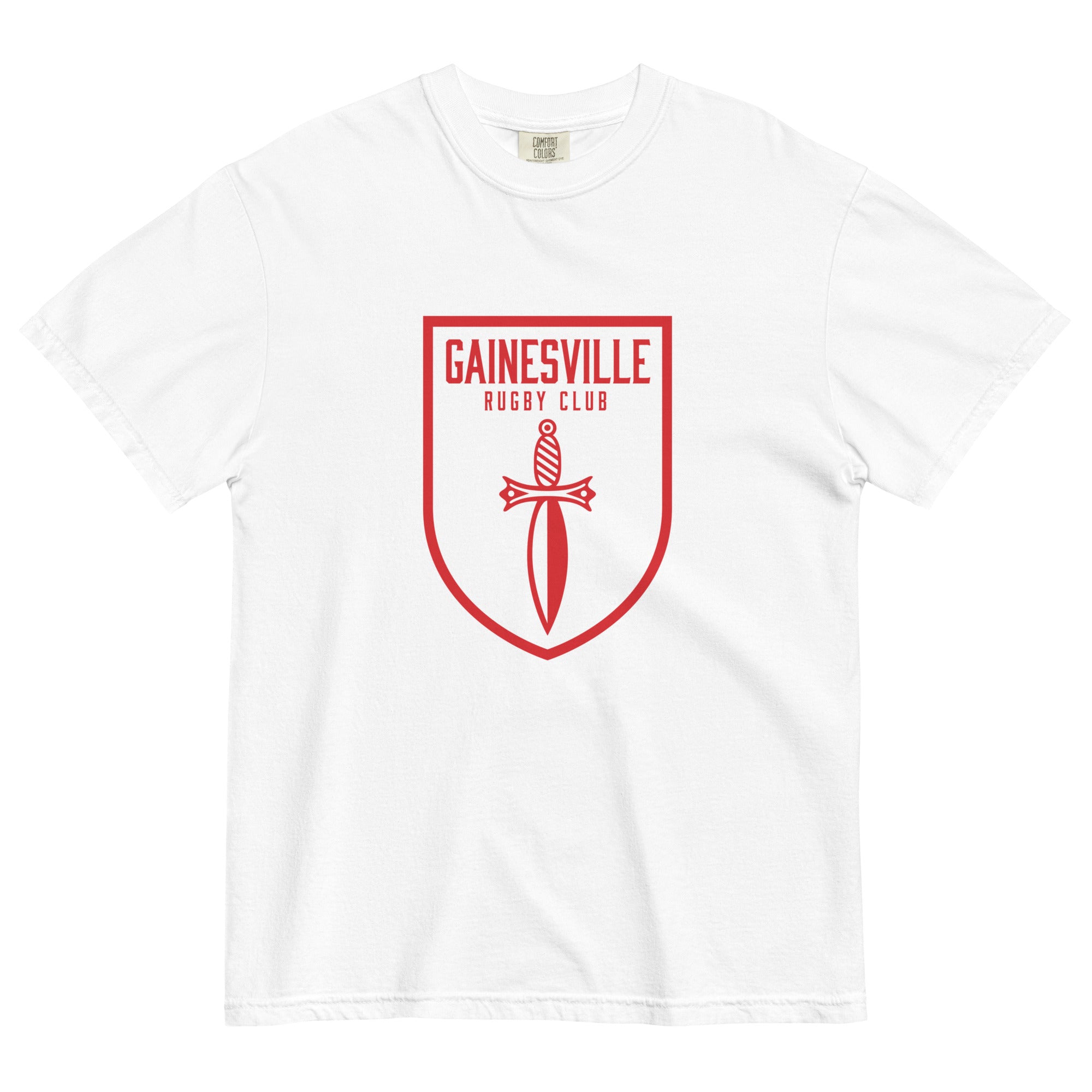 Gainesville Spartans RFC Garment Dyed Cotton T-Shirt | Vintage Rugby Style Tee for Men | Perfect for Game Day & Casual Wear