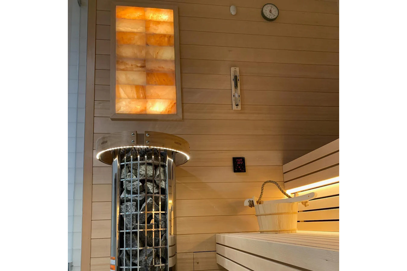 Harvia Cilindro Illuminated Safety Railing for Saunas - 7kW & 9kW Models - Durable & Stylish Sauna Accessory for Home & Commercial Use