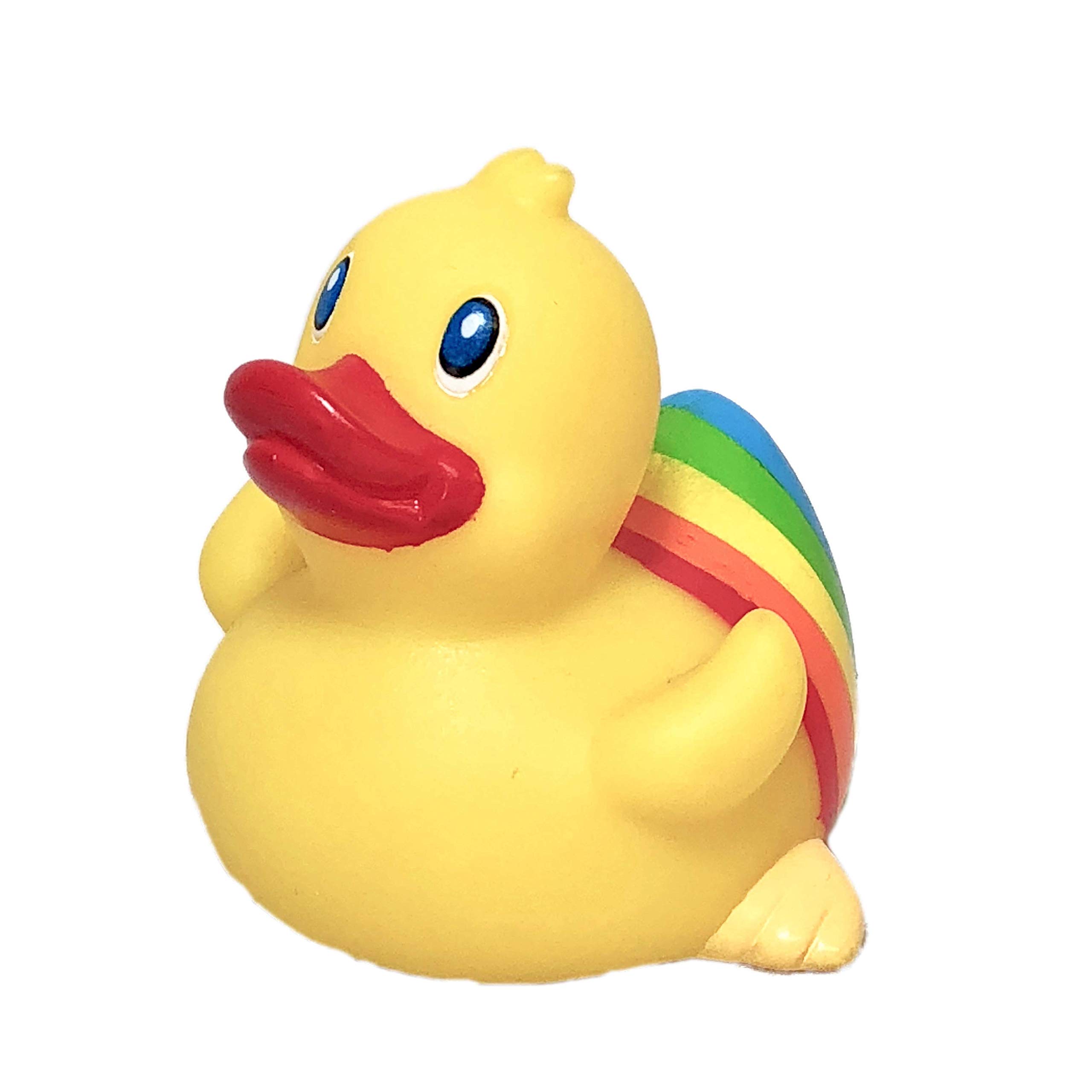 Rainbow Rubber Duck Bath Toy for Kids - Safe, Non-Toxic & Sealed Mold Free - LGBTQ+ Pride Themed - Perfect for Bathtime Fun & Sensory Play