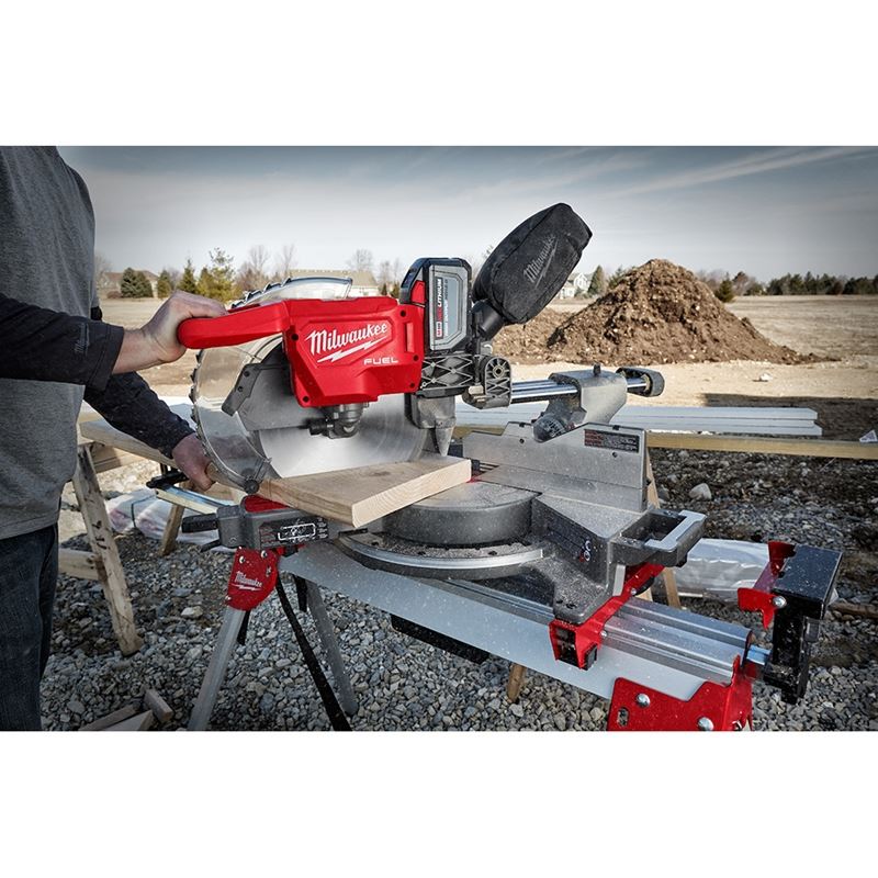 M18 FUEL 18V Brushless Cordless 12-Inch Dual Bevel Sliding Compound Miter Saw Kit - Professional Woodworking & DIY Projects