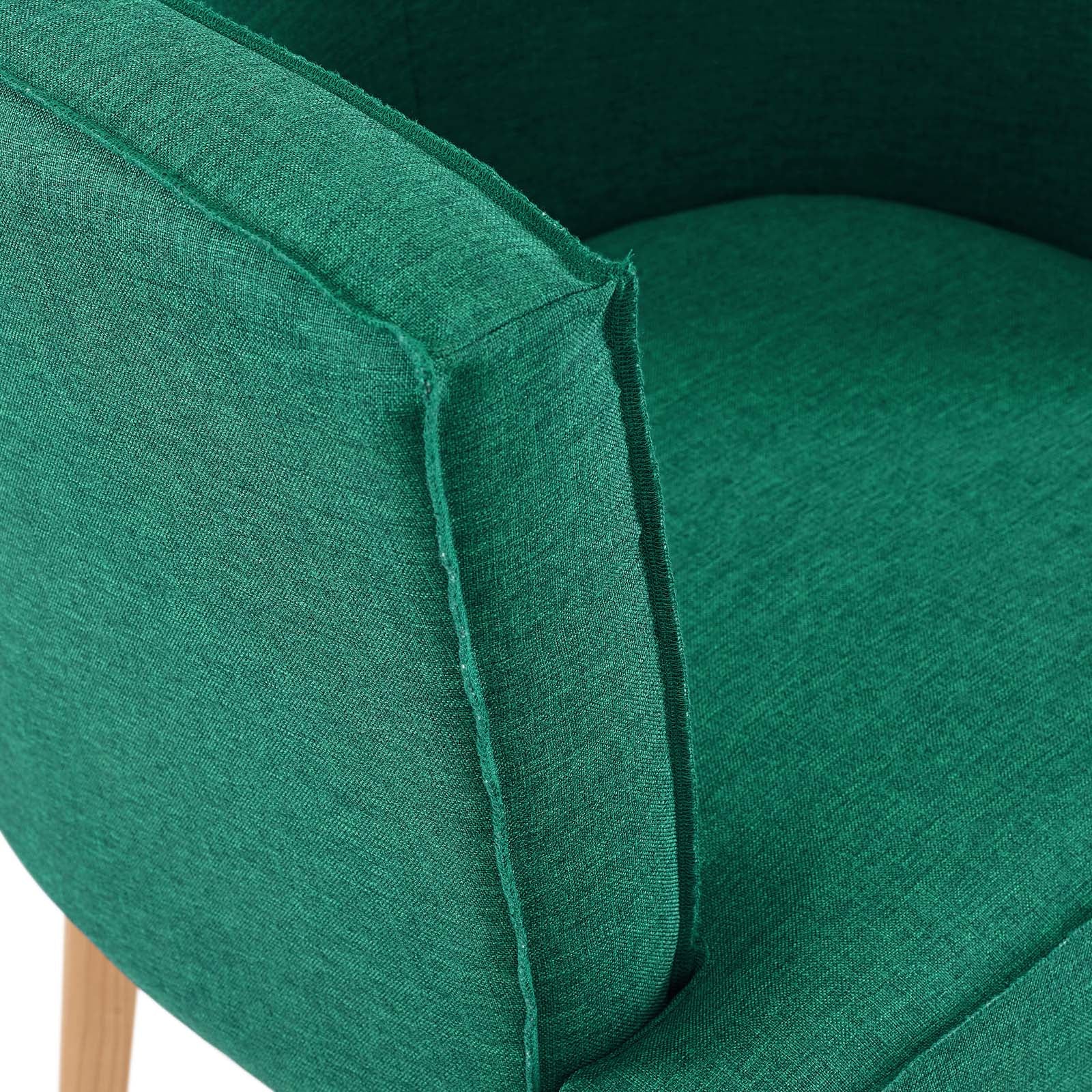 Anders Upholstered Fabric Accent Chair - Modern Living Room Armchair with Solid Wood Legs | Perfect for Home Office, Lounge & Reading Nook