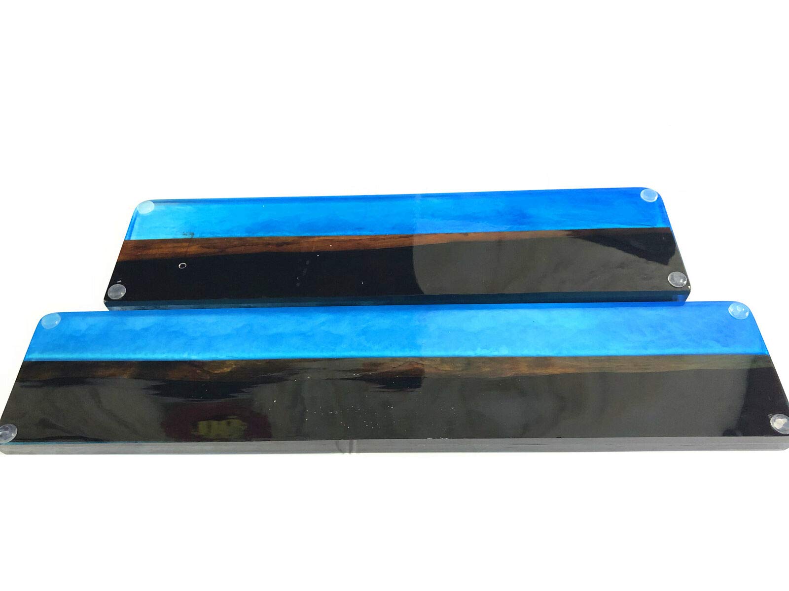 Handmade Artisan Wood Resin Keyboard Wrist Rest Pad - Ergonomic Palm Support for 87/104/108 Key Mechanical Keyboards (44cm for 104/108 Keys) - Perfect for Gaming, Typing & Office Work