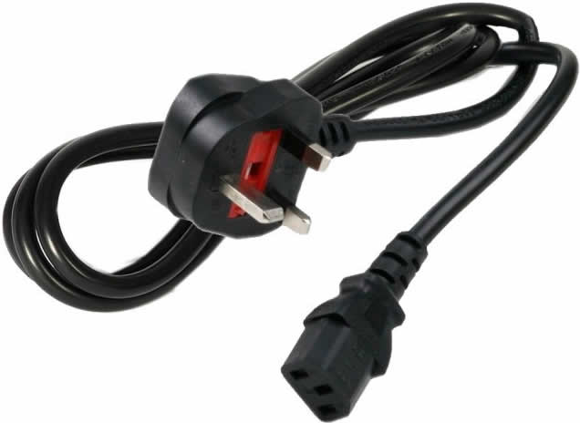 3 Pin Irish Mains Power Lead for Laptops & PCs - Durable Power Cable for Home & Office Use