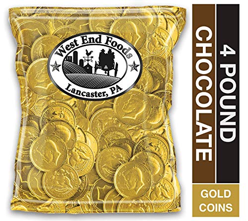 Premium Bulk Milk Chocolate Gold Coins Candy - 4lb Pack for Parties, Holidays & Gifts | Rich & Creamy Chocolate Treats for Celebrations, Favors & Desserts