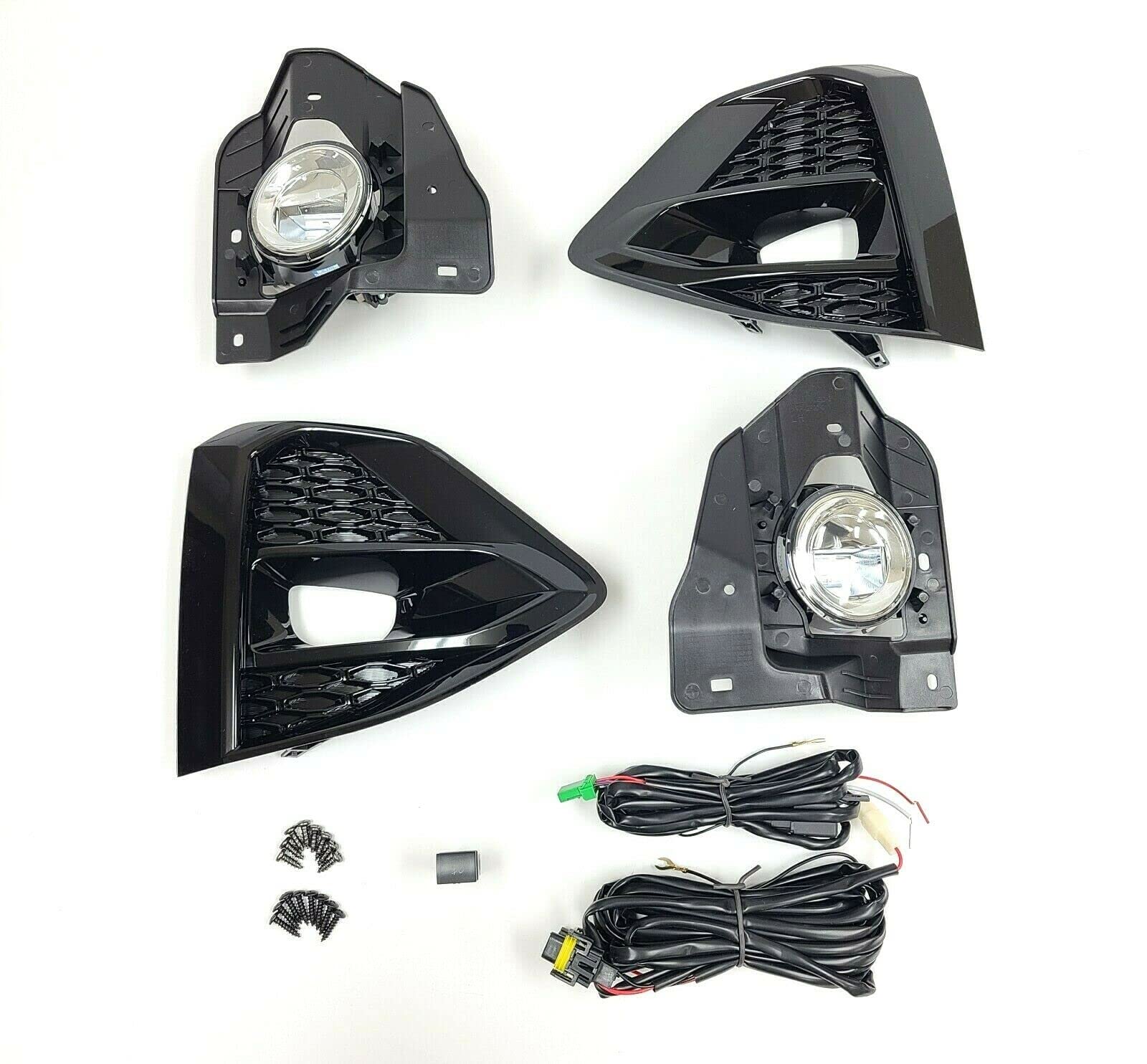 LED Fog Lights Kit for 2019-2023 Nissan Maxima - OE Style Clear Lens with Built-in LED - Waterproof & Durable - Perfect for Night Driving & Foggy Conditions