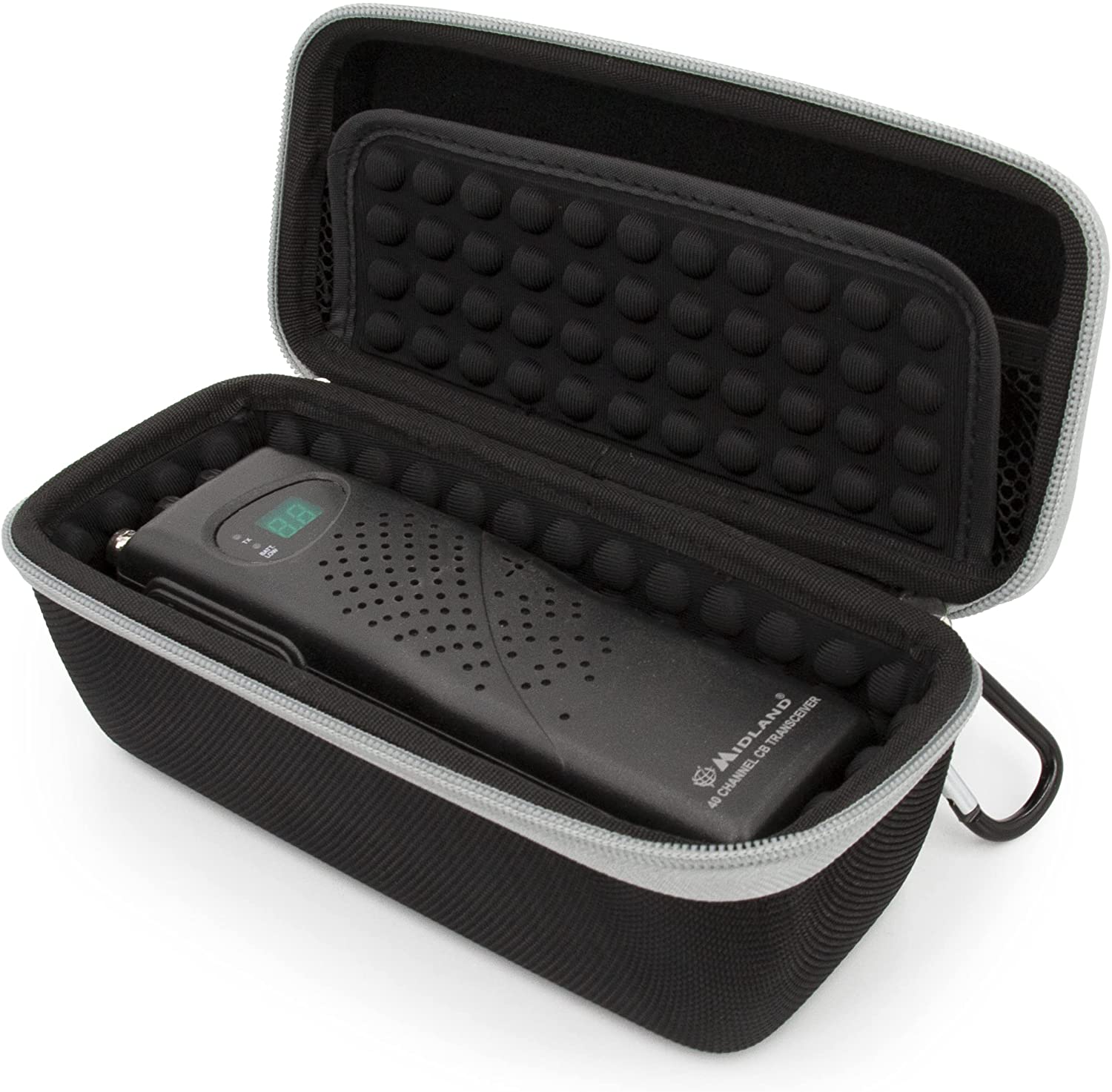 CASEMATIX Walkie Talkie Case - Durable Protective Cover for Midland, Cobra, Uniden Handheld CB Radios & 2-Way Radios | Perfect for Outdoor Adventures, Construction Sites & Emergency Communication