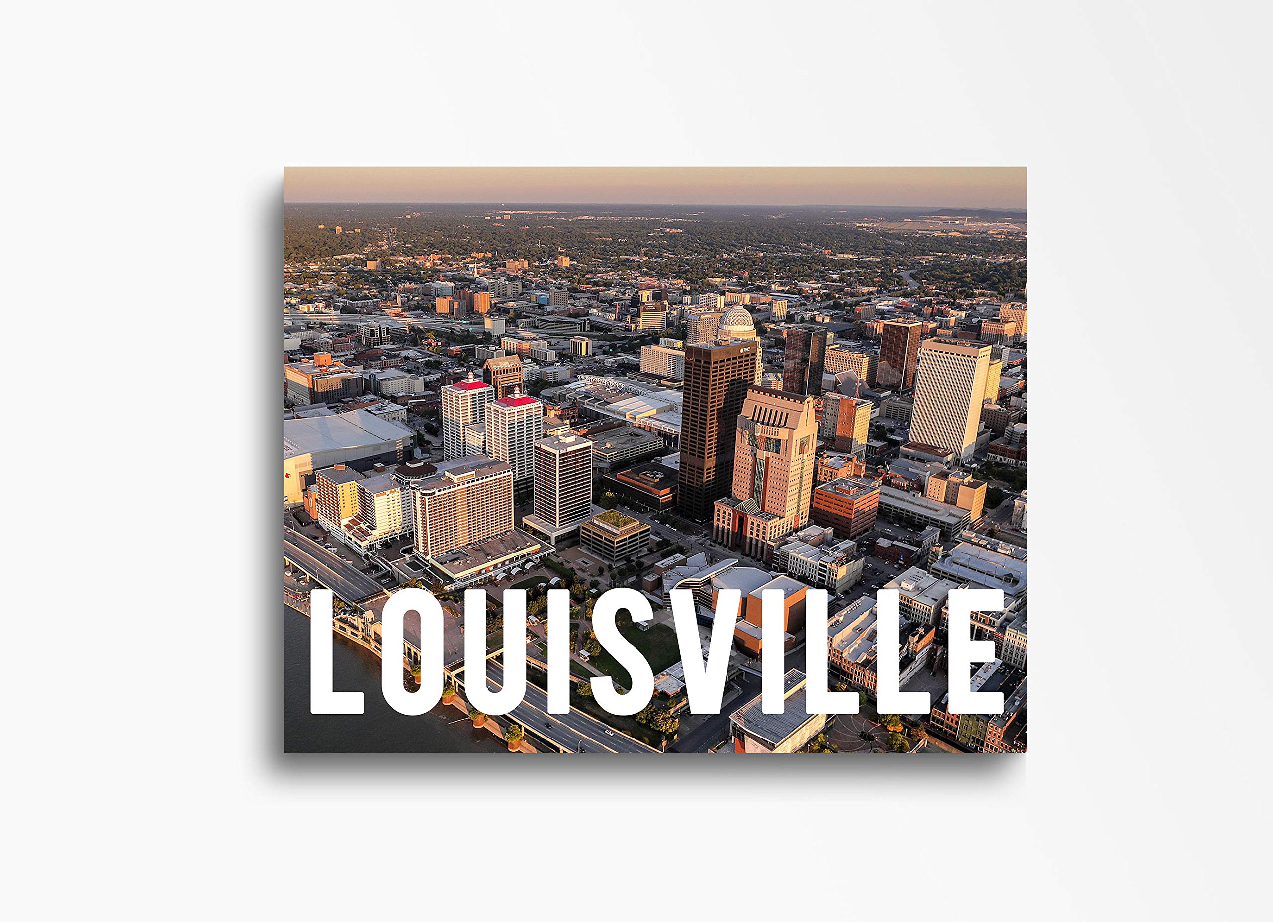 Louisville Skyline Canvas Wall Art - 30x40 Inch Downtown Cityscape Print for Home Decor | Perfect for Kitchen, Living Room, Bedroom & Office | Ready to Hang Urban Wall Decor for Modern Interior Design