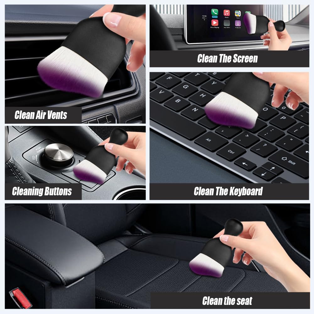 HAOBO Super Soft Car Dust Brush - 1Pcs Interior & Exterior Cleaning Brush for Cars, Air Vents, Leather Seats & Computers | Perfect for Auto Detailing, Home & Office Cleaning
