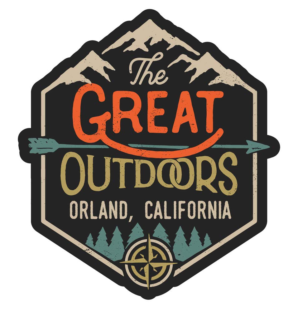 Orland California The Great Outdoors 4-Inch Refrigerator Magnet - Perfect for Travel Memories, Souvenirs & Kitchen Decor