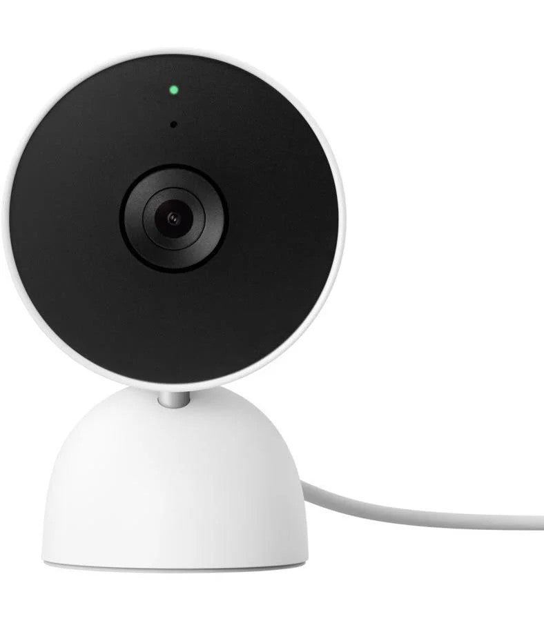 Google Nest Cam 2nd Generation Indoor Wired Security Camera - HD Video, Night Vision & 24/7 Live Streaming for Home & Office Surveillance