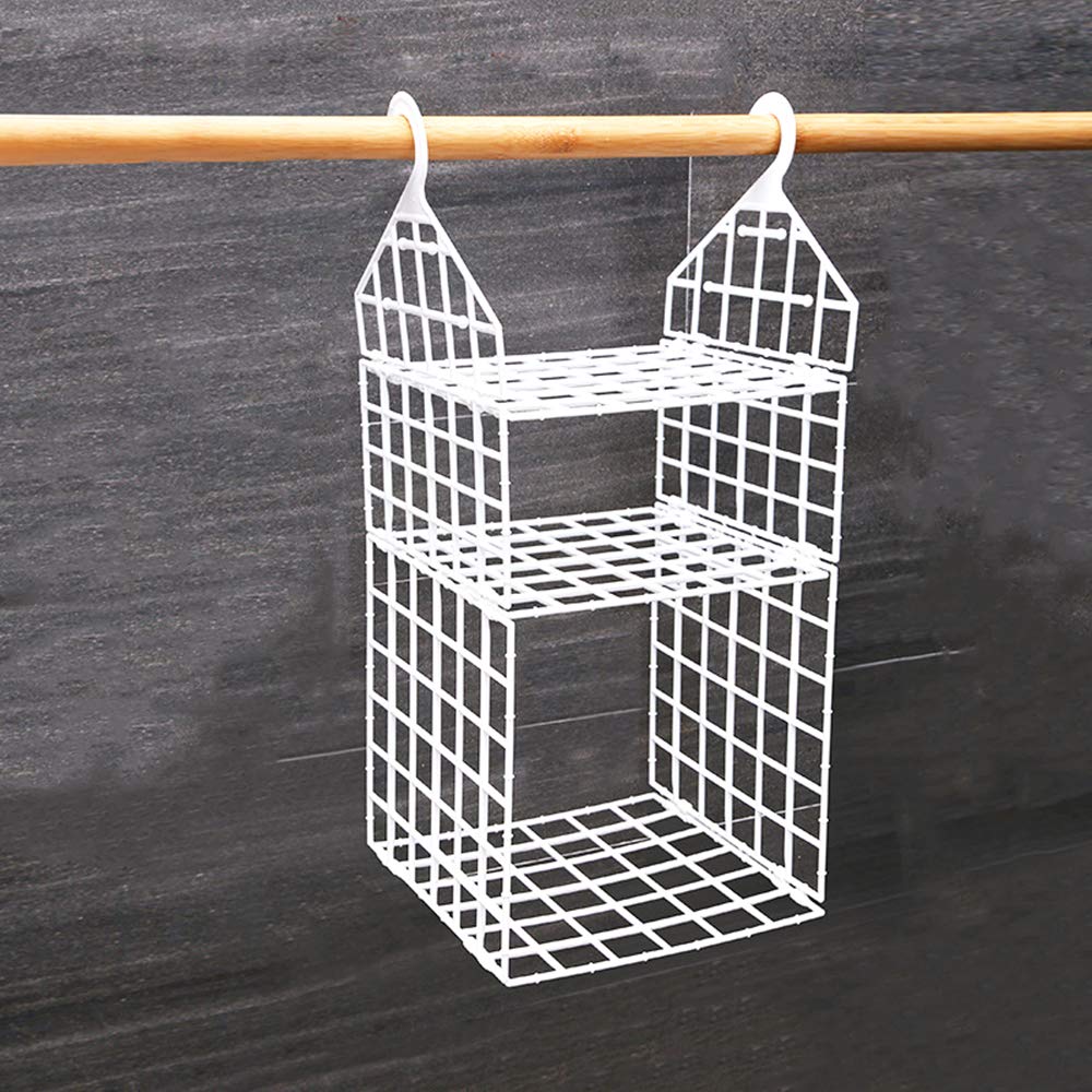 Foldable Hanging Closet Organizer - 5-Layer Space Saving Wardrobe Storage Rack for Clothes, Shoes & Accessories | Perfect for Small Spaces, Dorm Rooms & Apartment Organization