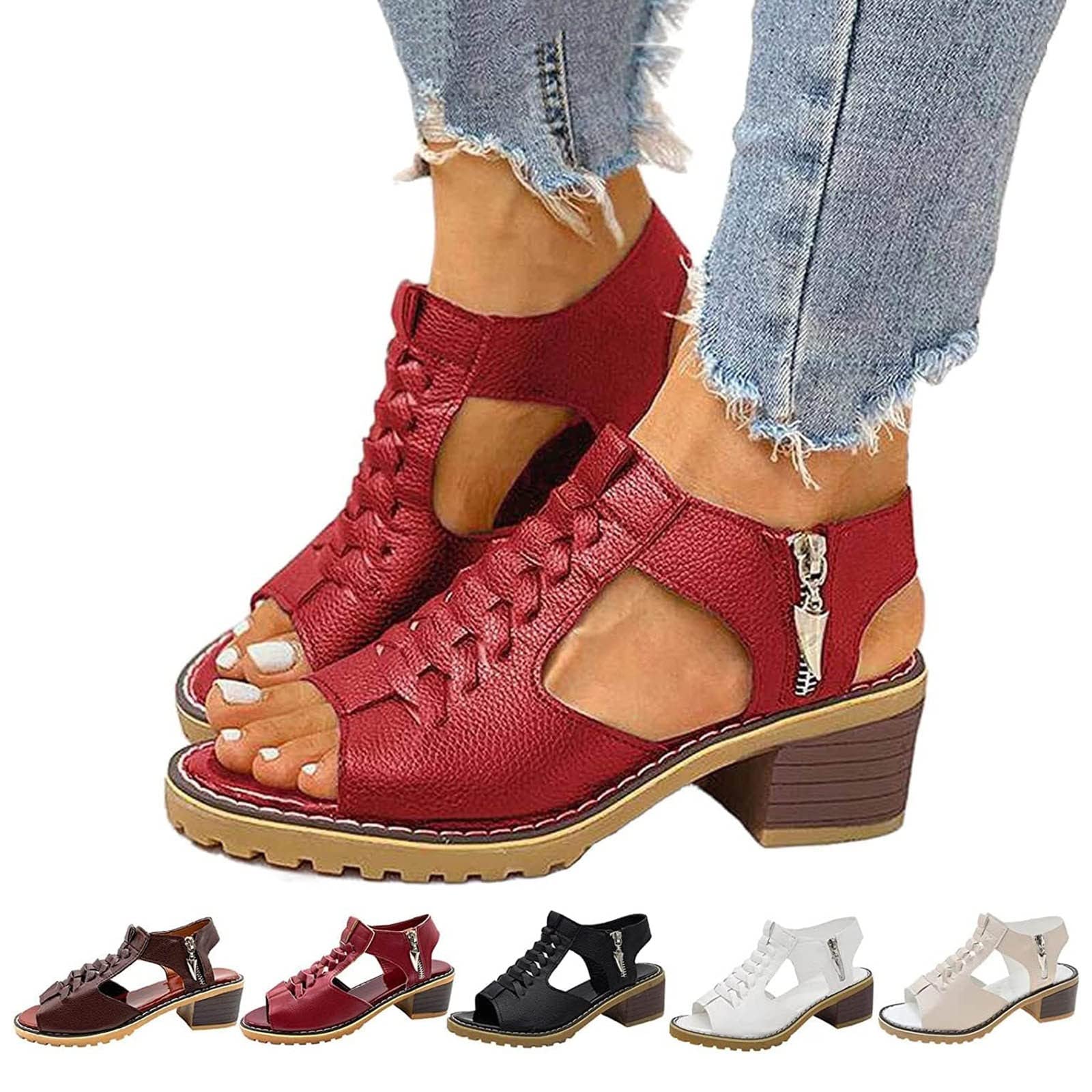 **Eduavar Women's Orthopedic Wedge Sandals – Comfortable Open-Toe Platform Sandals with Adjustable Back Strap | Perfect for Summer, Walking, Travel & Casual Outfits**