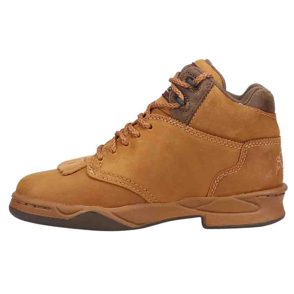 ROPER Women's Horseshoe Kiltie Round Toe Hiking Casual Ankle Boots - Brown Leather Outdoor Shoes for Hiking, Walking & Country Western Fashion