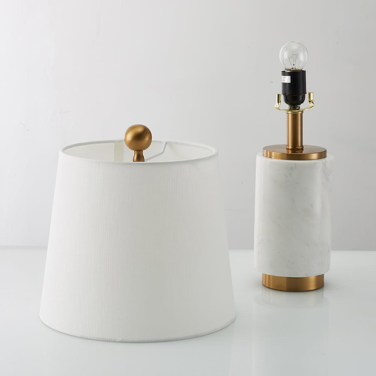 Elegant Joan Marble Table Lamp - Modern Home & Office Decor - Perfect for Bedroom, Living Room, or Workspace Lighting
