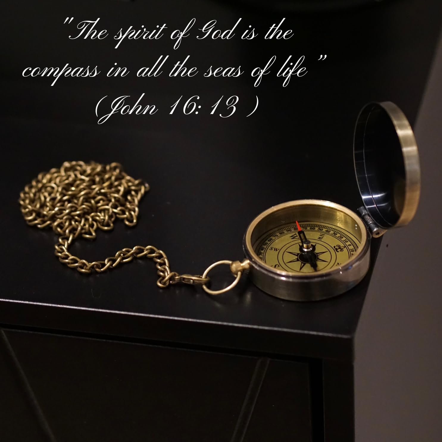 Compass Graduation Gift for Men & Boys - Religious & Inspirational Present for Him, Son or Grandson - Perfect for College, High School & Military Graduation Ceremonies