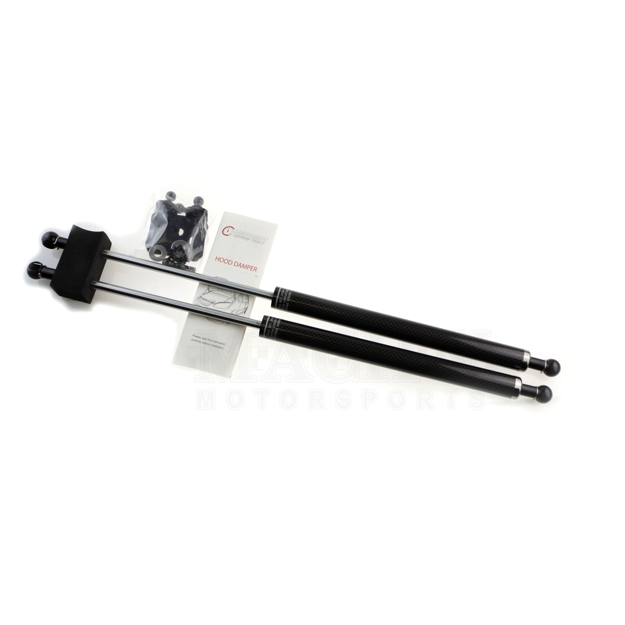 High-Performance Carbon Fiber Hood Struts for 2008-2014 Subaru WRX & STI - Easy Installation & Enhanced Engine Access for Car Enthusiasts