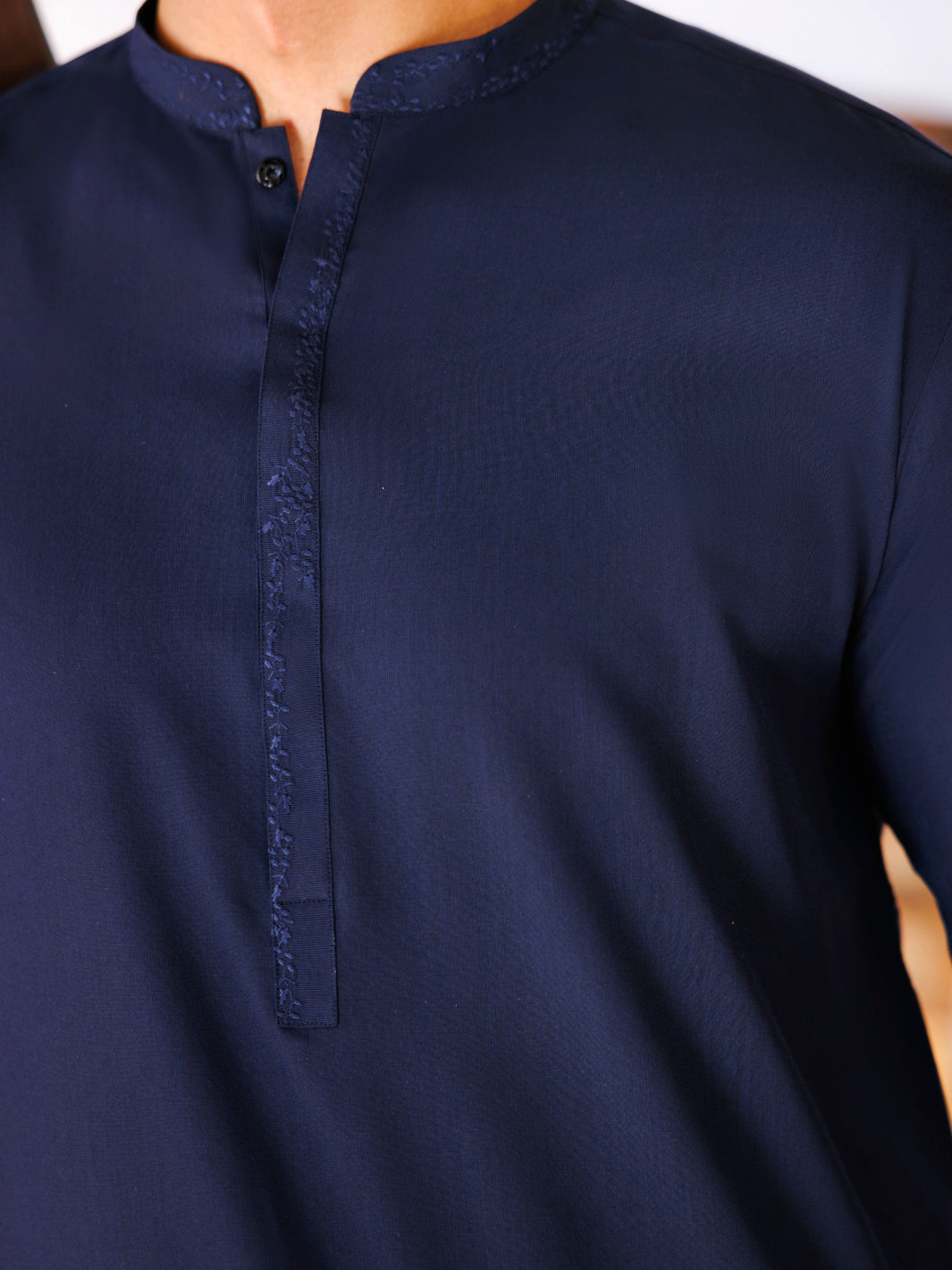 Premium Blended Navy Blue Shalwar Kameez - Stylish Pakistani Traditional Outfit for Men & Women | Perfect for Weddings, Festivals & Special Occasions