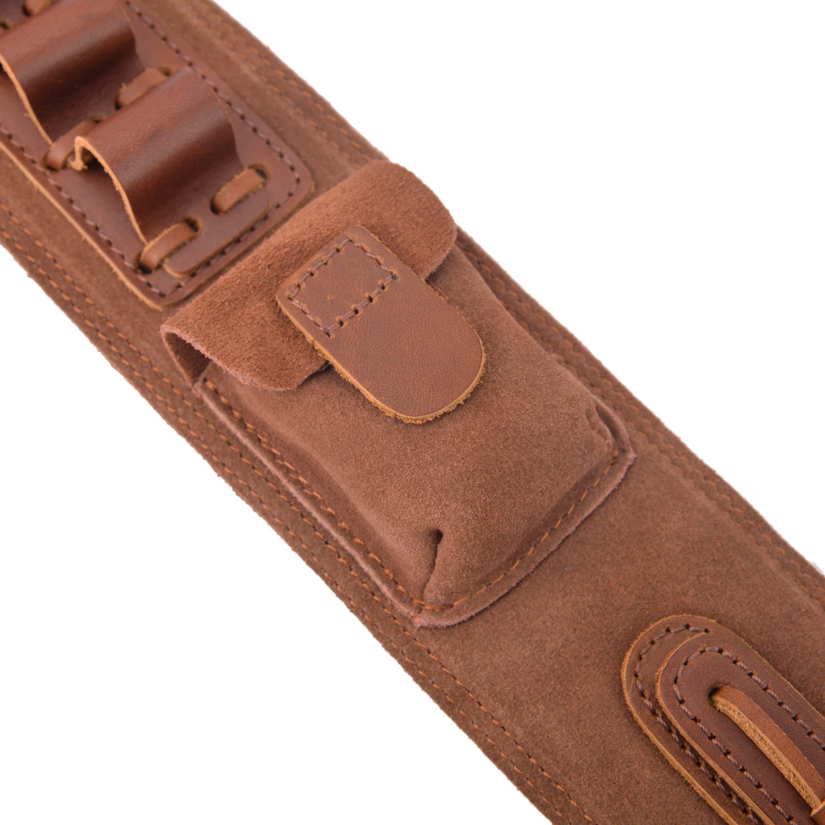 12 Gauge Leather Canvas Shotgun Shell Holder - 8 Round Gun Cartridge Sling for Hunting, Shooting & Outdoor Sports - Durable Ammo Pouch for Shotguns & Firearms Accessories