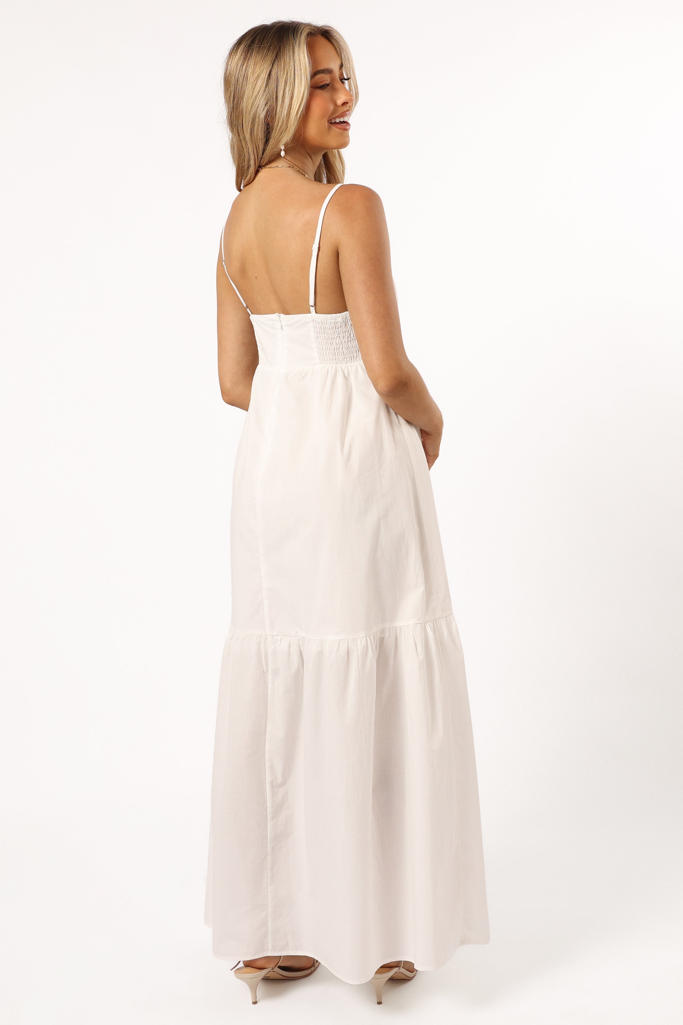 Bailey Maxi Dress for Women - Elegant White Long Summer Dress | Perfect for Beach, Vacation, and Casual Outings