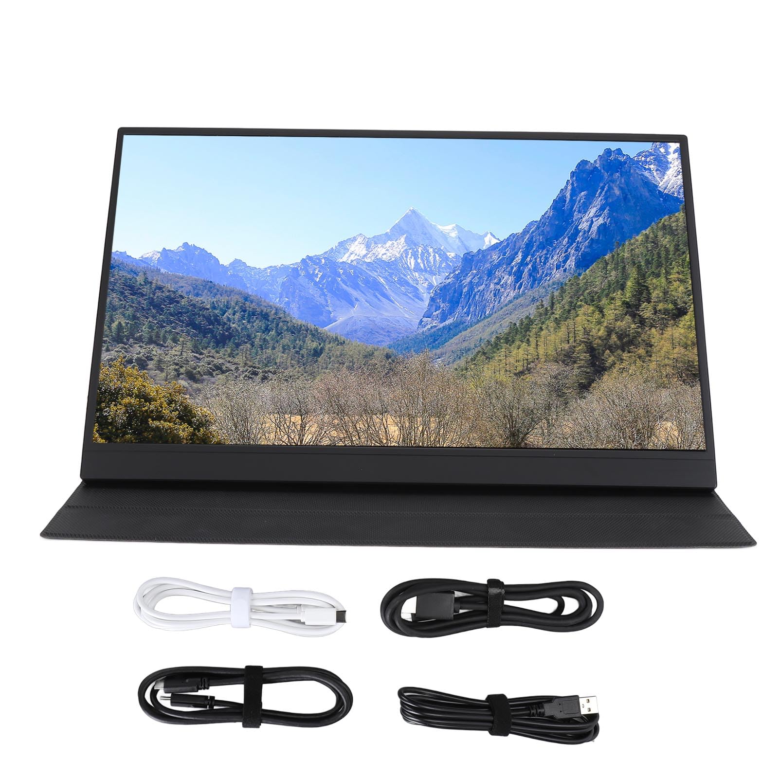 Gugxiom 17.3 Inch 4K Portable Monitor - 3840x2160 IPS Display, 1500:1 Contrast Ratio, 400 Nits Brightness, USB-C & HDMI Connectivity with Built-in Speakers - Ultra HD Laptop Screen for Gaming, Work & Travel - Includes Smart Cover for PC, Mac & Smartphone