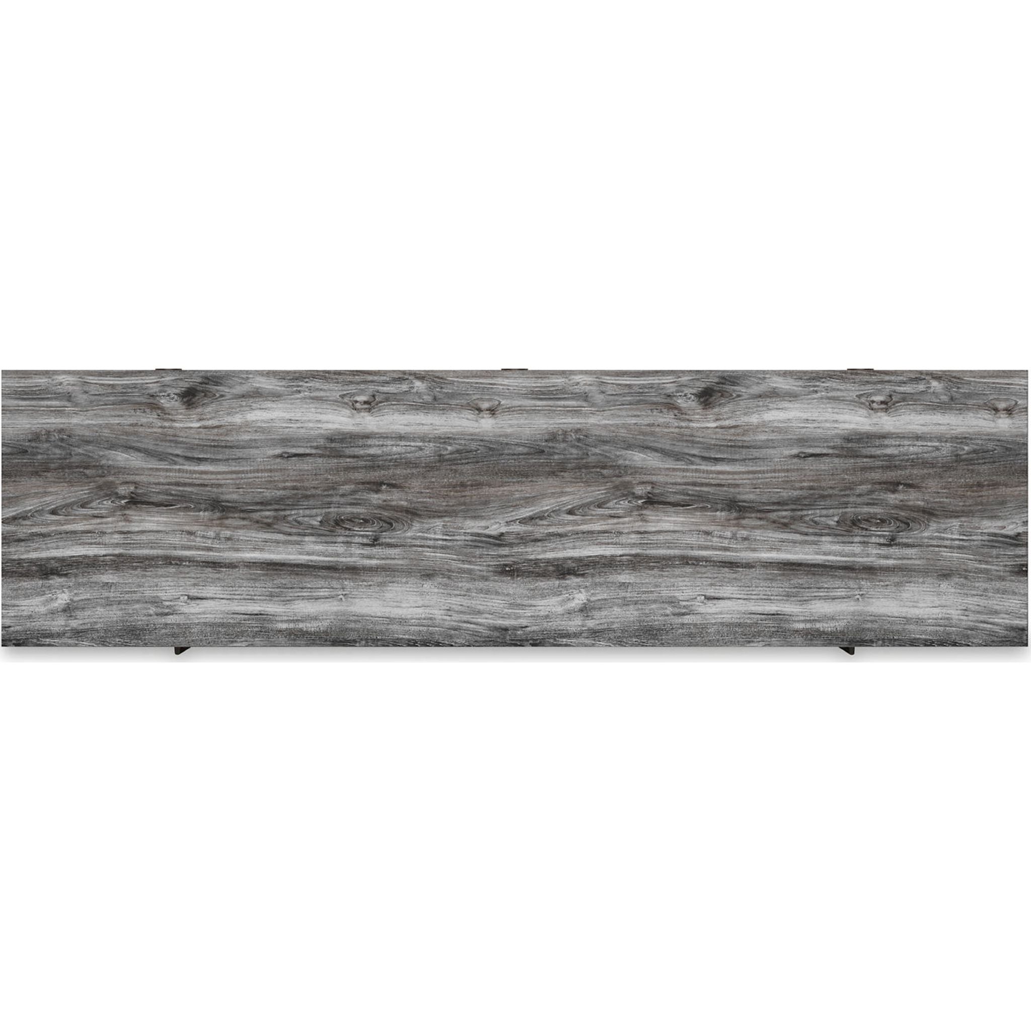 Baystorm TV Stand for Flat Screen TVs - Modern Gray TV Console with Storage Shelf - Perfect for Living Room, Bedroom & Home Theater Setup