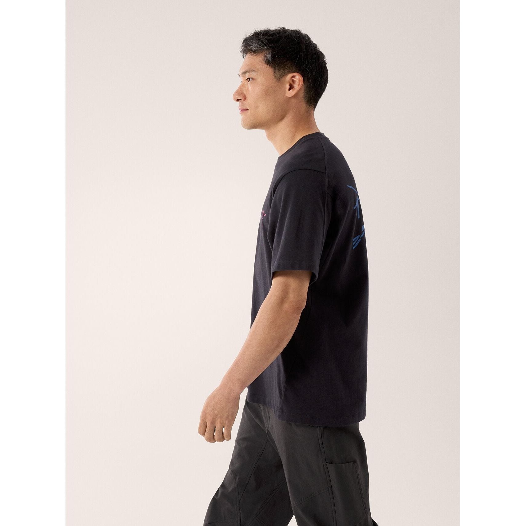 Arc'teryx Men's Kragg Short Sleeve Cotton Logo T-Shirt - Casual & Outdoor Wear for Hiking, Travel & Everyday Comfort