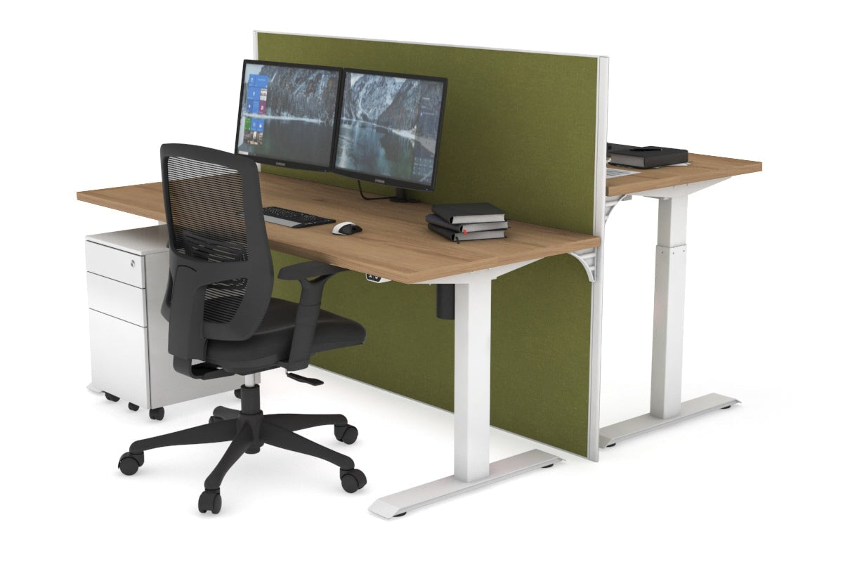 Just Right Height Adjustable 2 Person Workbench [47.2'' x 27.6''] - Perfect for Garage, Workshop & Office Collaboration