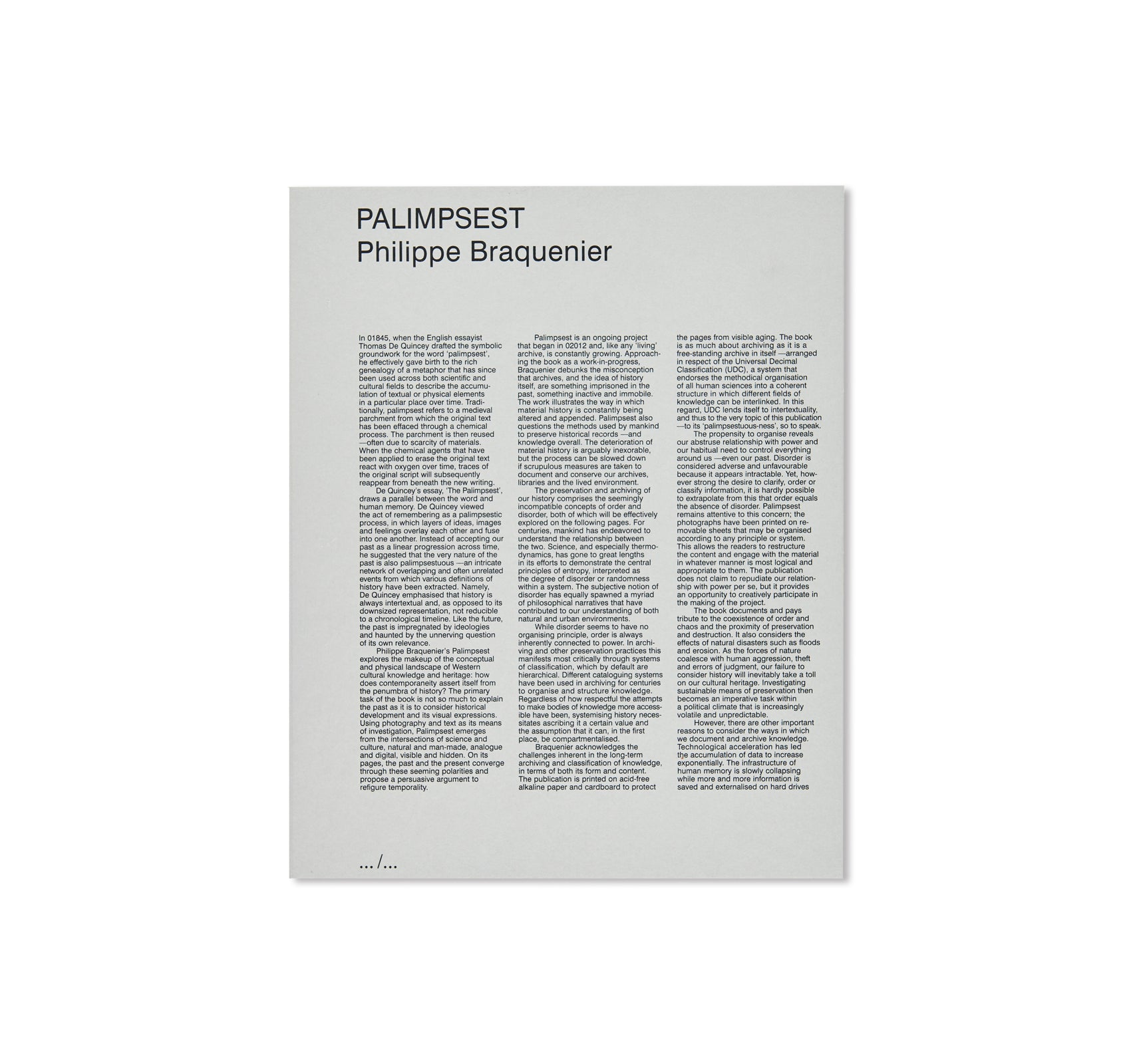 PALIMPSEST by Philippe Braquenier - Limited Edition Art Photography Book | Contemporary Visual Storytelling | Perfect for Art Collectors, Photography Enthusiasts & Home Decor