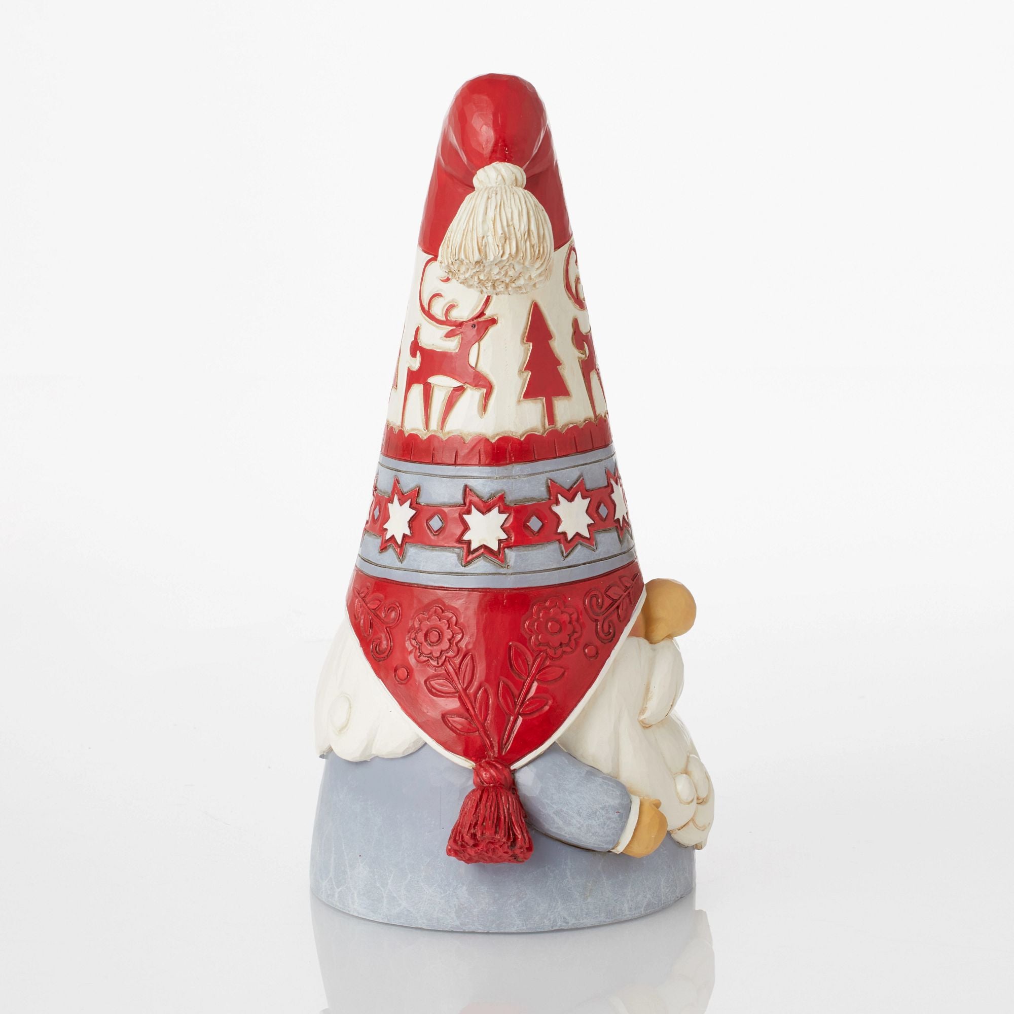 Nordic Noel Gnome Flap Hat Figurine - Christmas Decoration for Home, Office & Holiday Party Decor