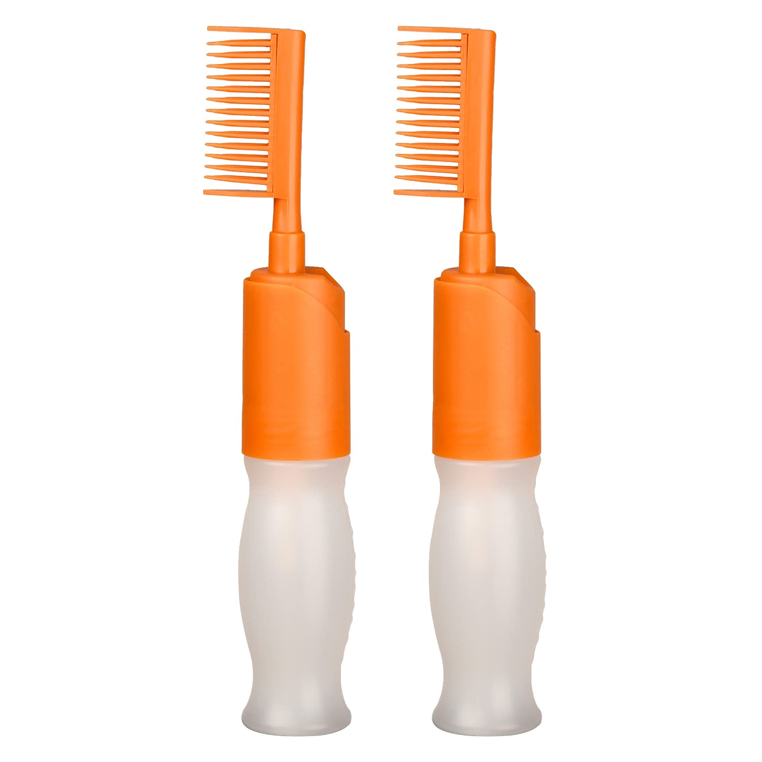 UNVOJL 2 Pack Hair Dye Applicator Bottle with Brush & Graduated Scale - Professional Root Touch Up, Coloring & Highlighting Kit for At-Home Hair Dyeing (Perfect for Salon-Quality DIY Hair Color)