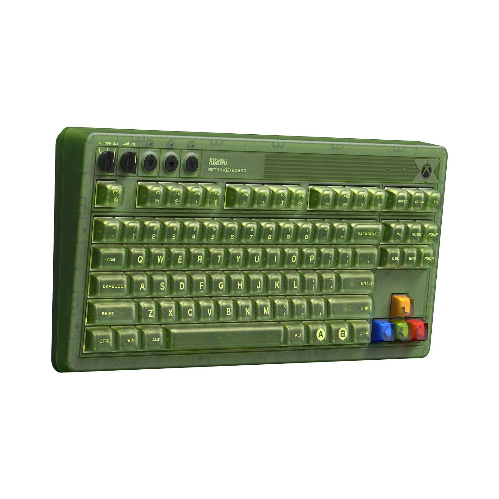 8Bitdo Retro 87 Mechanical Keyboard for Xbox - Wireless Bluetooth Gaming Keyboard with RGB Backlit, N-Key Rollover - Perfect for Retro Gaming & PC Gaming Setup