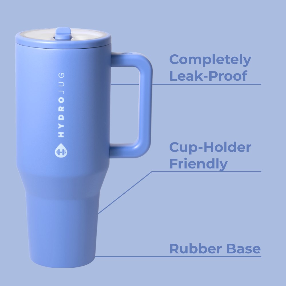 Light Blue 32Oz Insulated Stainless Steel Travel Tumbler with Lid - Perfect for Coffee, Tea & Cold Drinks on the Go, Office, Gym or Outdoor Adventures