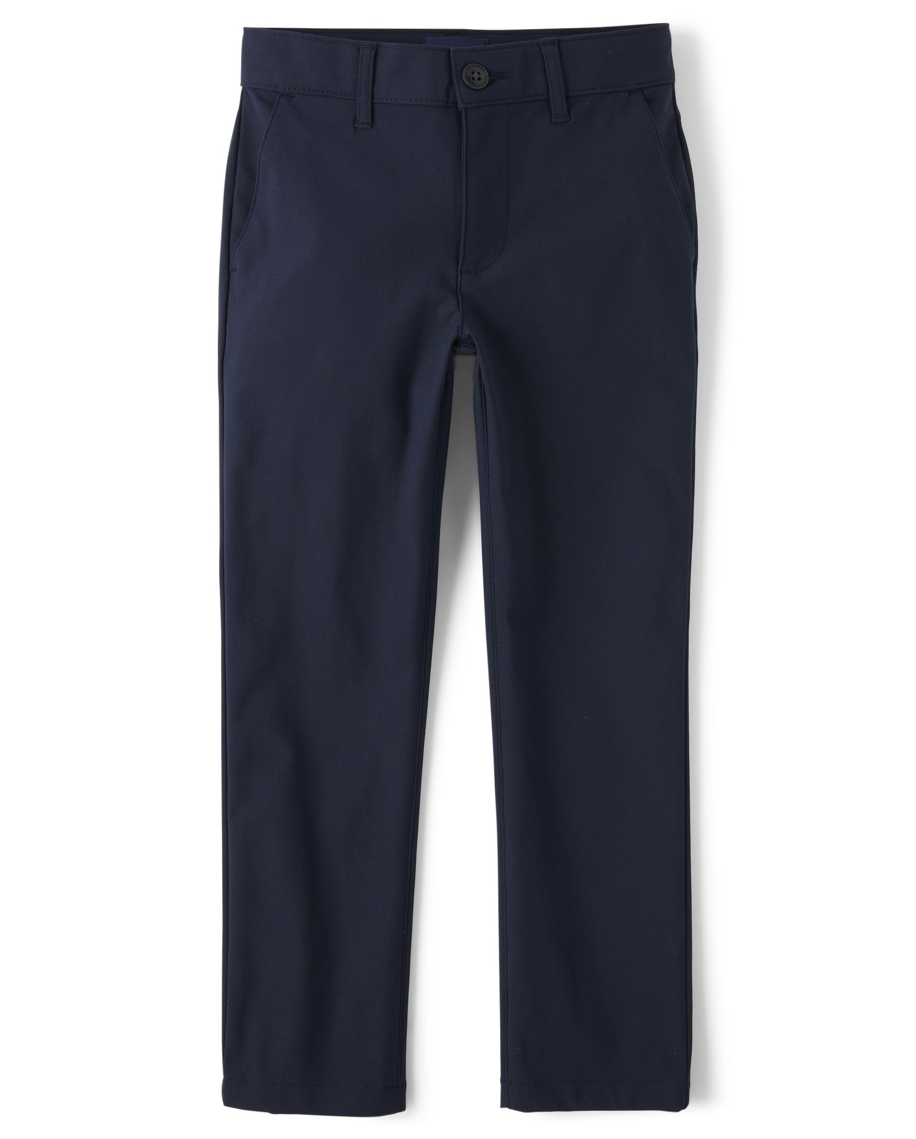 The Children's Place Boys' Quick Dry Chino Pants - Comfortable Stretch Flat Front Casual Pants for School, Play & Outdoor Activities